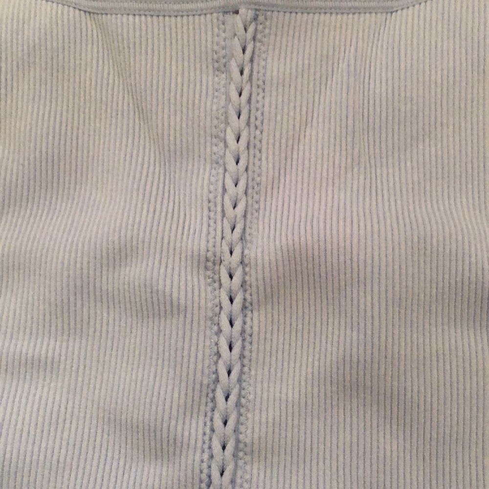 Free People Ignite Braided Set Leggings Crop Top In Peak A Blue Size M/L - Picture 9 of 17